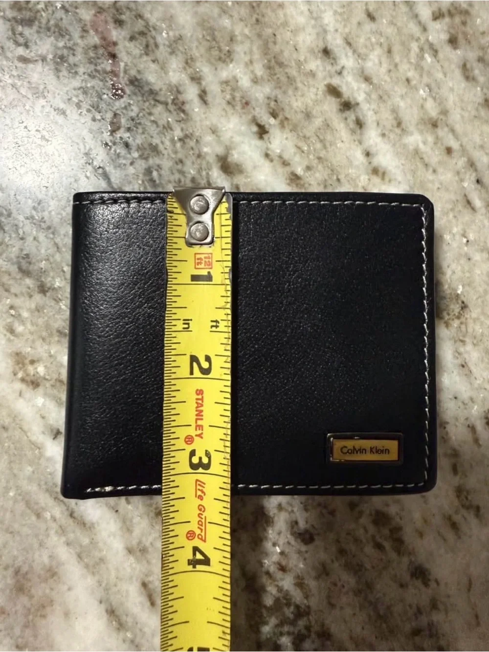Calvin Klein Black Bifold Wallet ID Window Card Holder